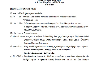 Konferencja „Przetwarzanie słuchowe w edukacji dziecka”